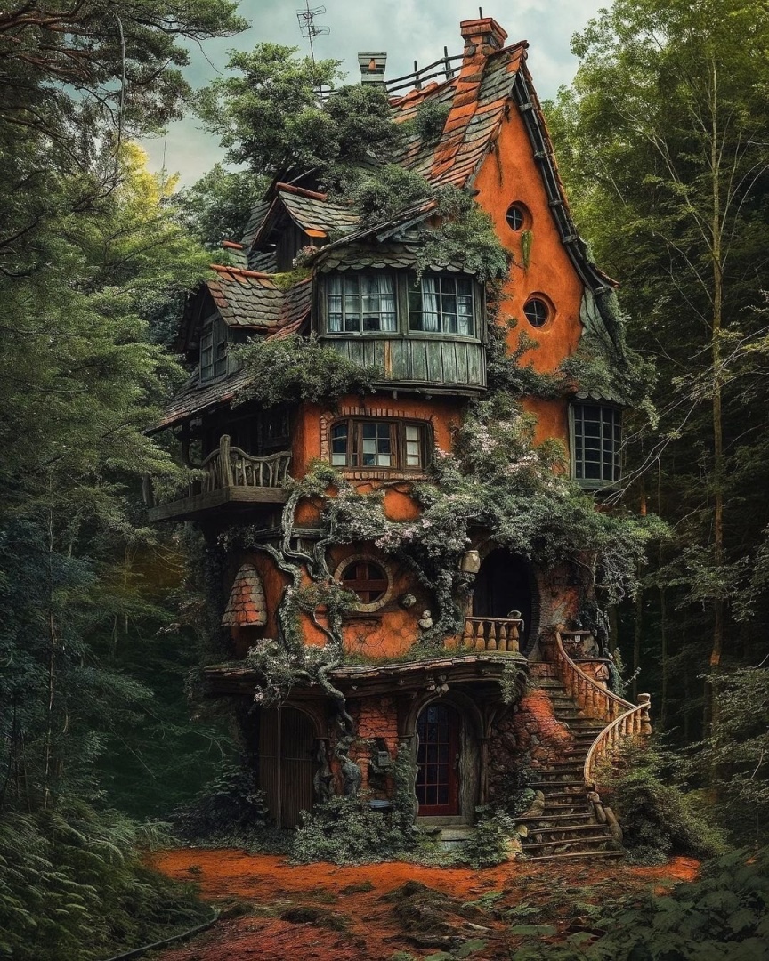 Представьте, что вы прогуливаетесь среди этих удивительных домов