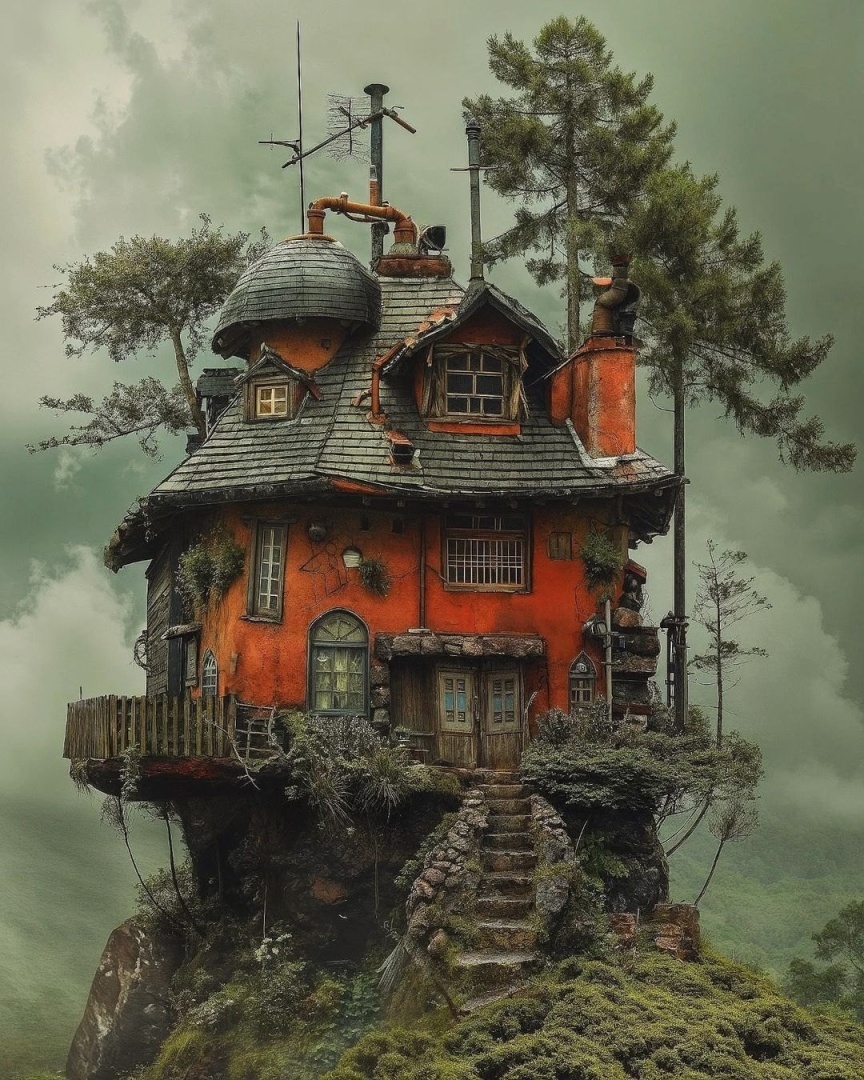 Представьте, что вы прогуливаетесь среди этих удивительных домов