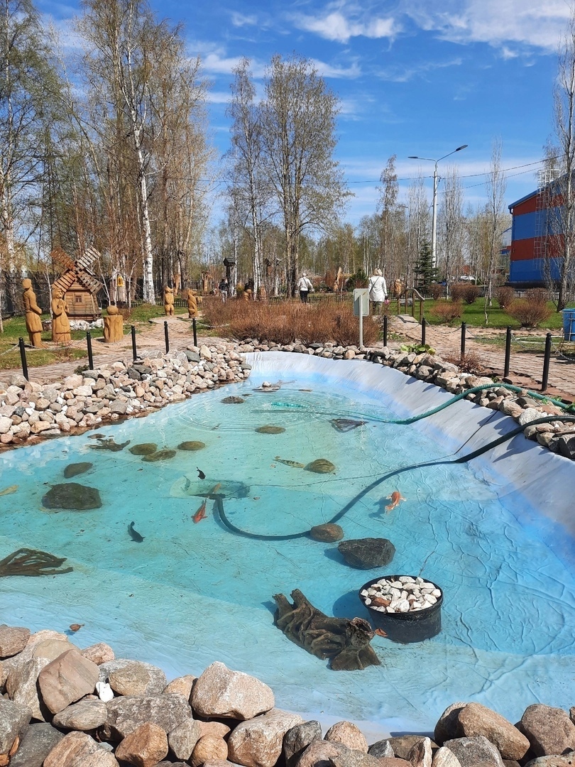 Гордость острова Ягры – бассейн с живыми и экзотическими рыбками в парке «Беломорец». К нам пришло тепло!