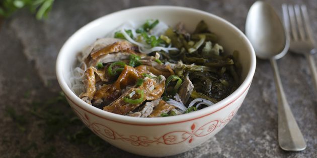 Рецепт вкусной утки с фунчозой