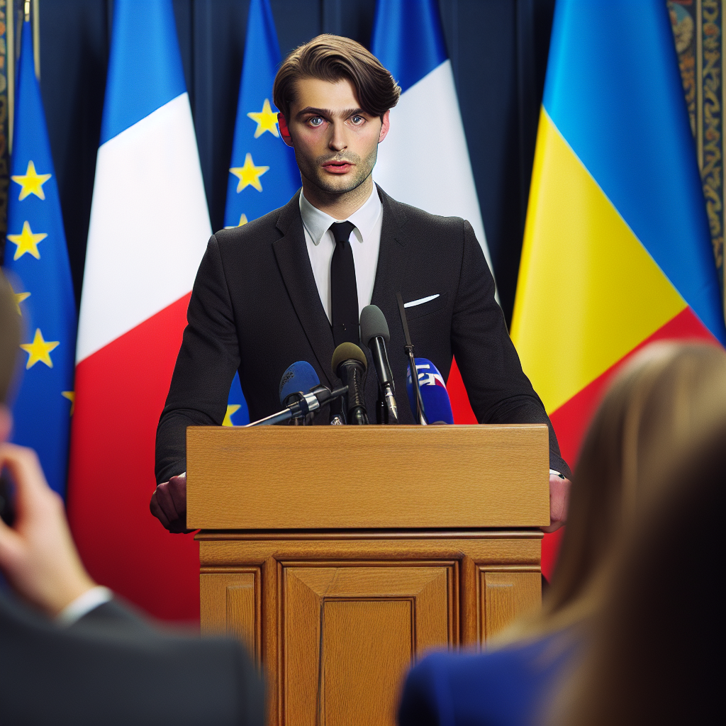 📋 Заголовок: Президент Франции пообещал вывести военную поддержку Украине на новый уровень.