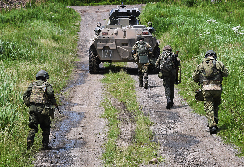 Наступление Русской армии к Оскольскому водохранилищу