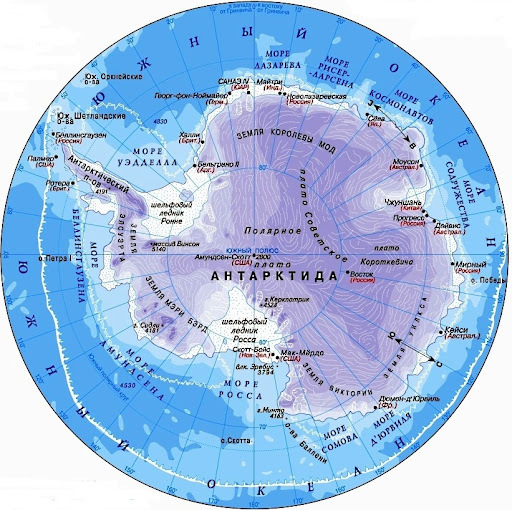 Антарктида На Карте Фото
