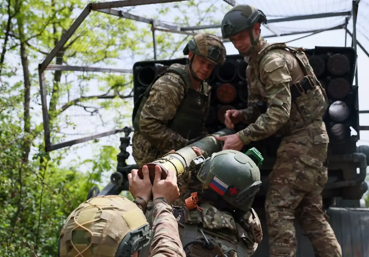 Наступление Русской армии к Оскольскому водохранилищу