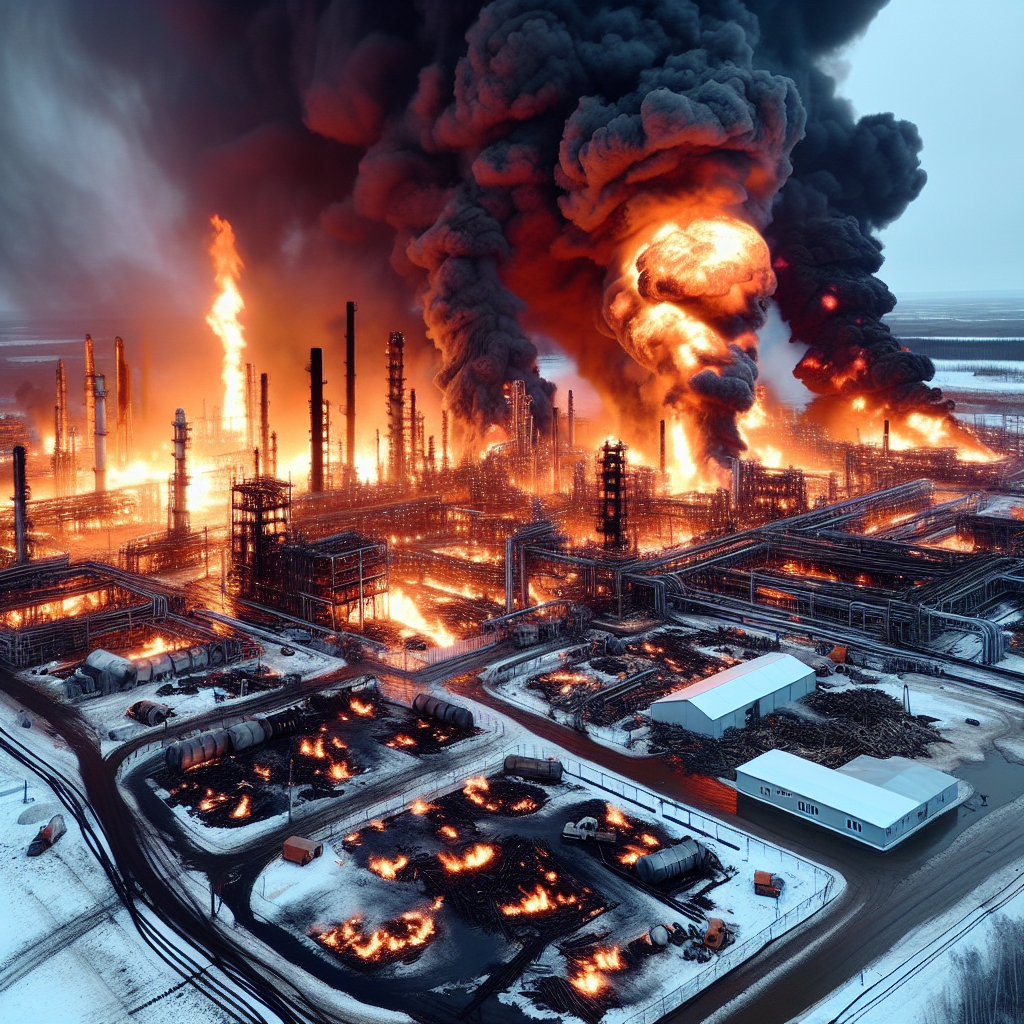 📋 Заголовок: Пожар на Платоновской нефтебазе в Тамбовской области.