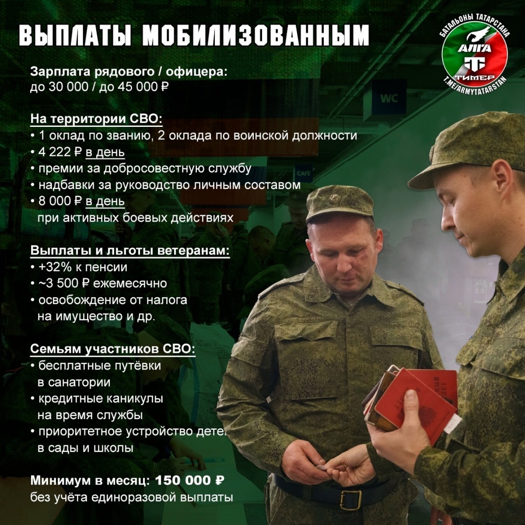 Ежемесячные компенсационные выплаты контрактникам: новый указ Владимира Путина