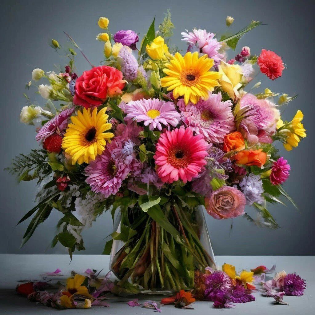 Сегодня Международный день сюрпризов, от меня вам всем цветы. И пусть сюрпризы для вас будут только хорошими