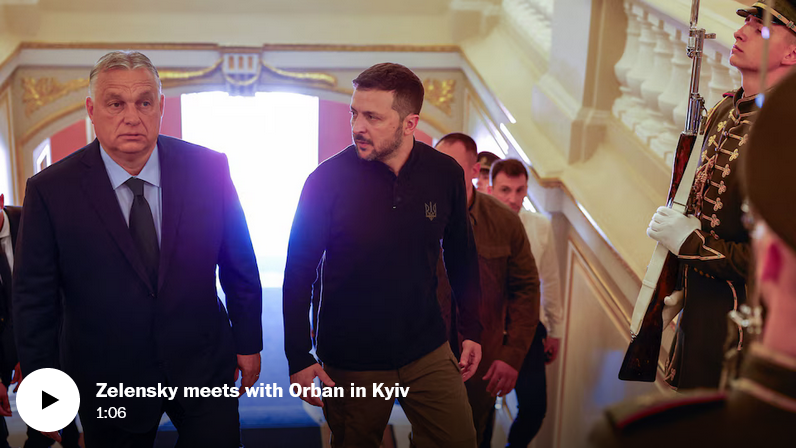 Венгерский лидер Виктор Орбан посетил Украину и предлагает перемирие