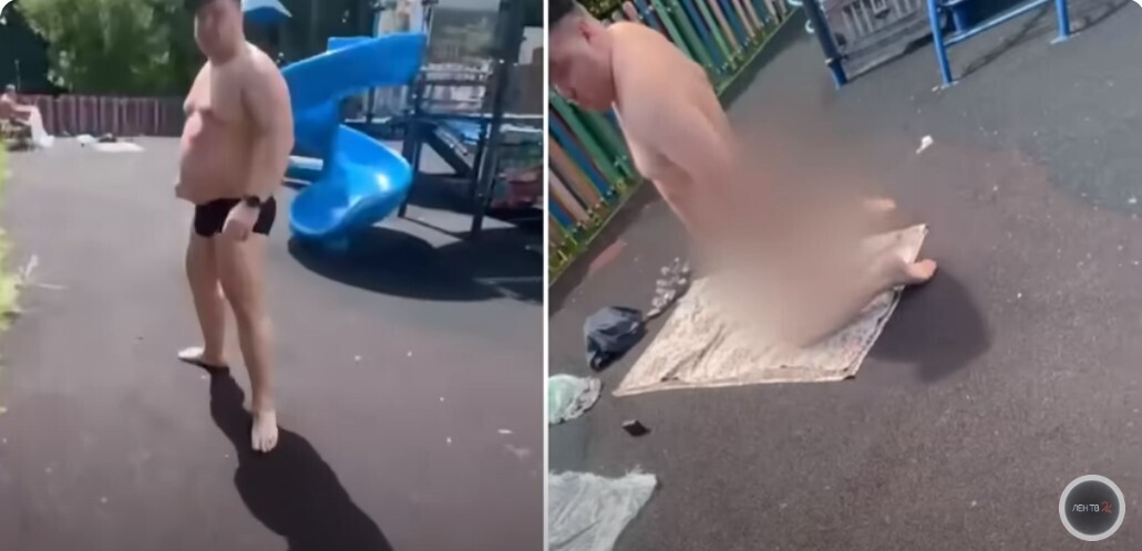 Тюлени должны загорать в зоопарке😮: Московский любитель солнечных ванн загорал в трусах на детской площадке, ударил девушку и получил 10 суток ареста