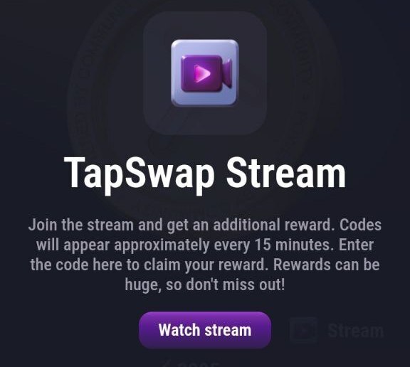 TapSwap Stream - стрим код для выполнения задания 5-6 июля 2014 года