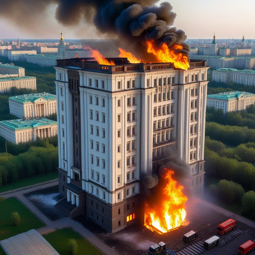 📋 Заголовок: В общежитии МГУ произошел пожар.