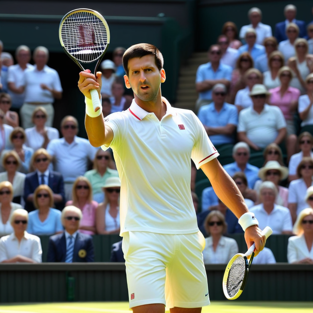 📋 Заголовок: Джокович раскритиковал зрителей на Уимблдоне.