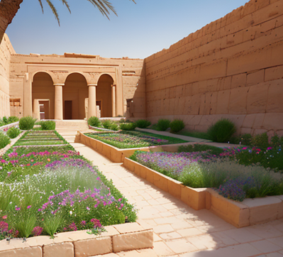 Сад царицы Хатшепсут — цветущий рай, достойный богов