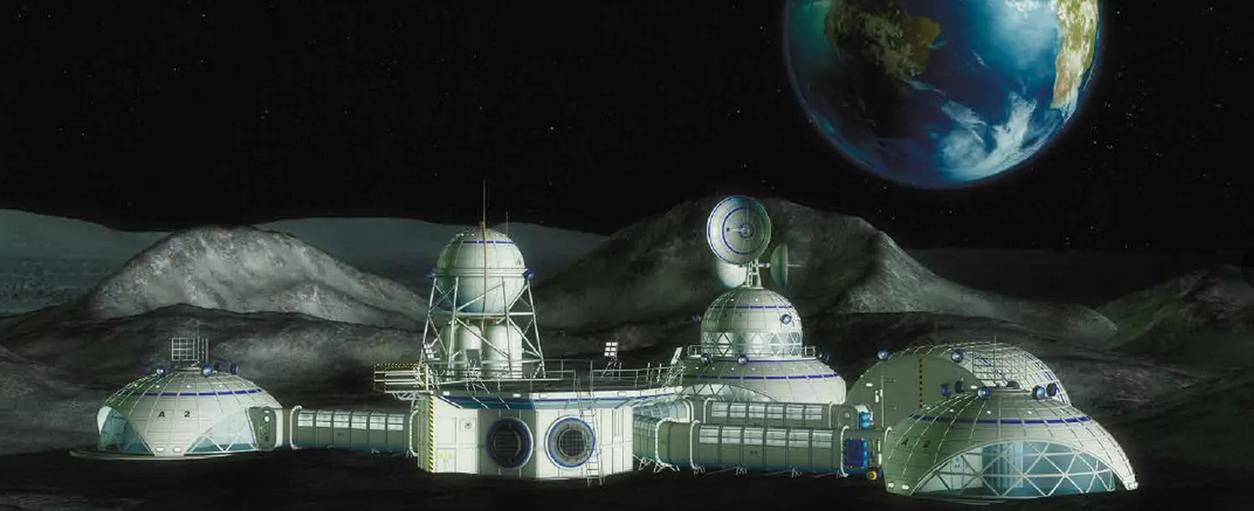 Лунная база или колония по советскому проекту