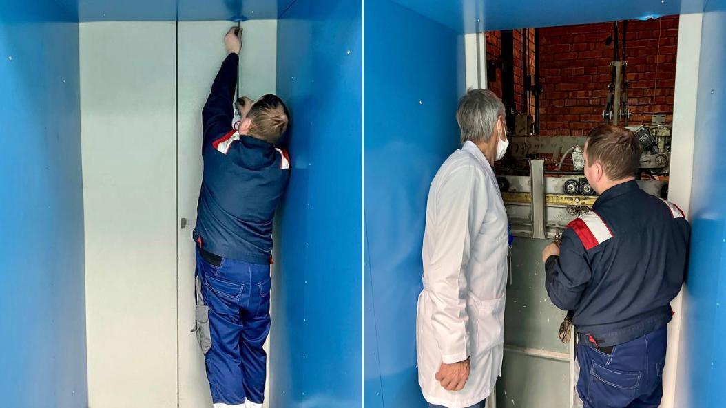 Ситуация с застрявшим лифтом, когда в него зашло 6 человек и чуть не вышло 11