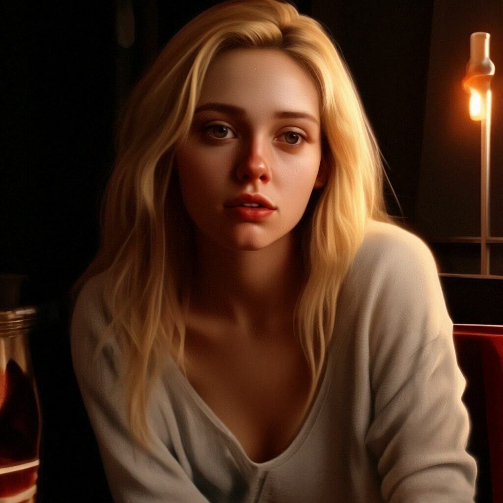 О женщине пьющей пиво