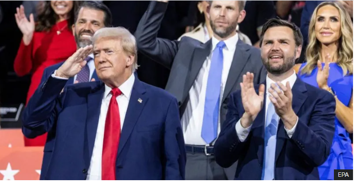 Трамп с повязкой получает восторженный прием через два дня после покушения