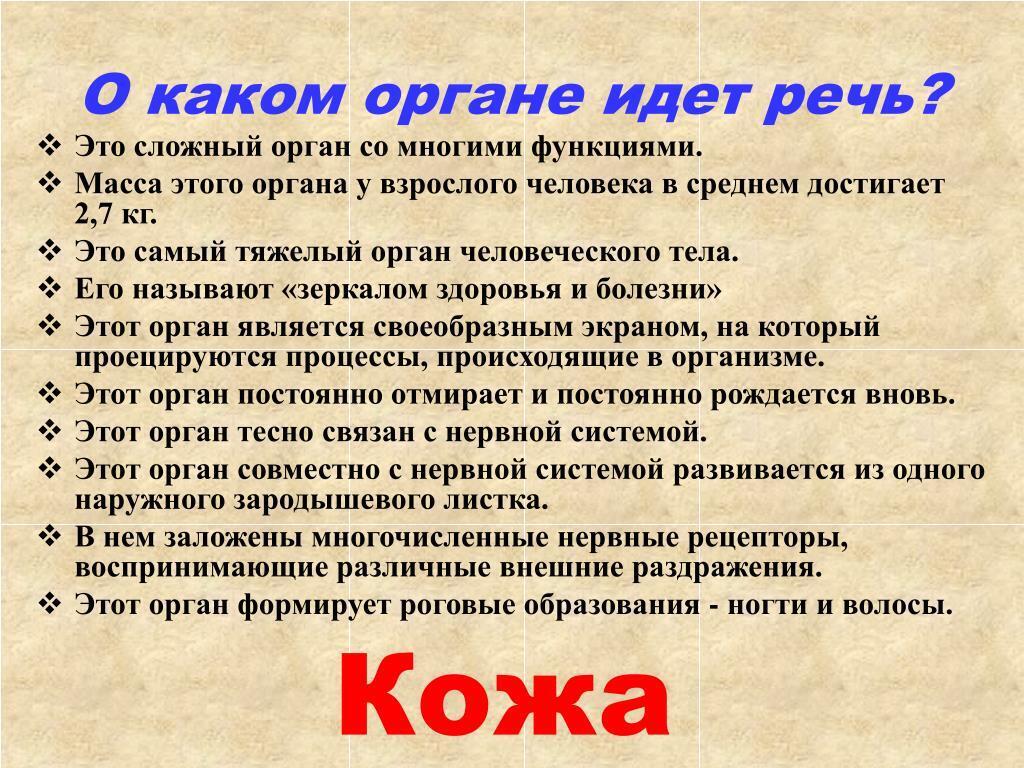 А вы знаете, какой самый большой орган тела у человека? Вы даже не догадываетесь...