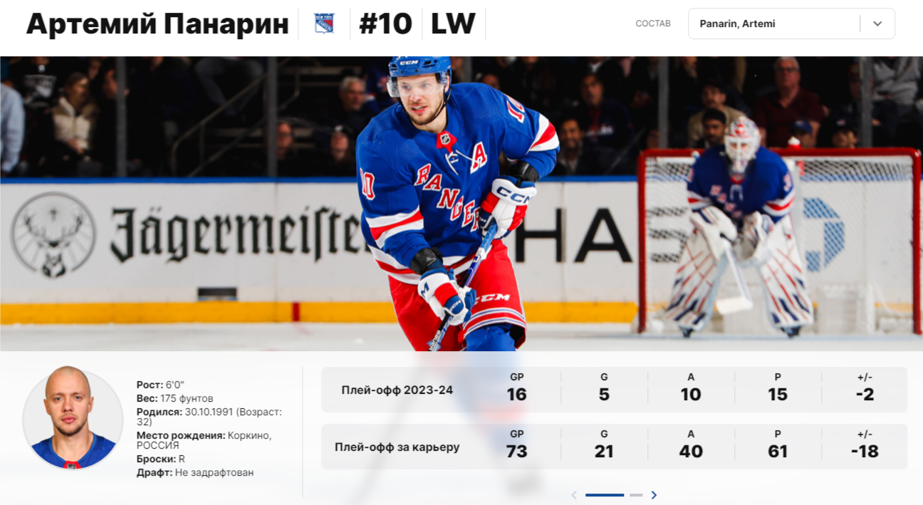 Артемий Панарин