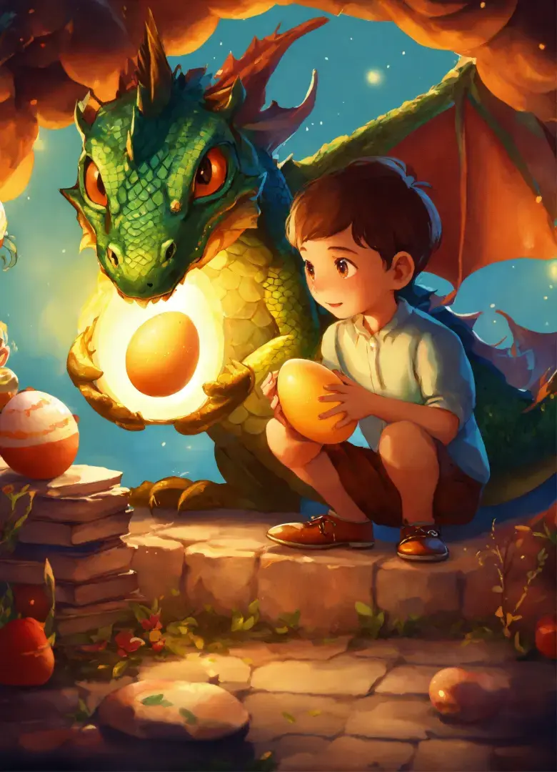 Сказка про мальчика Тёму и доброго дракона.