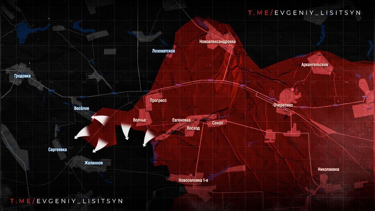 Новая карта боевых действий на Украине от 31.07.2024. ВС РФ активизировали усилия в районе Работино и отбили шесть километров на Северском фронте