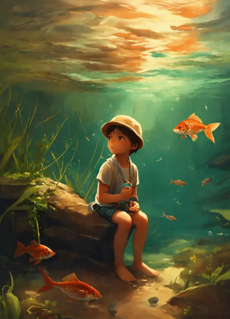 Добрая детская сказка на ночь, о приключениях Тёмы и плюшевого Мишки в Подводном Королевстве.