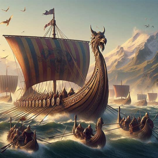 Нейросети и история часть 3. Битва викингов на даккарах