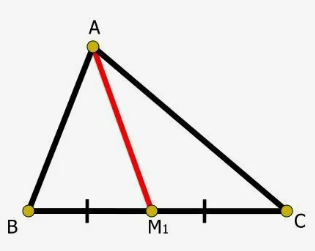Лайфхак о том, как быстро найти площадь треугольника, если известны длины двух сторон и медианы, опущенной на третью сторону.
