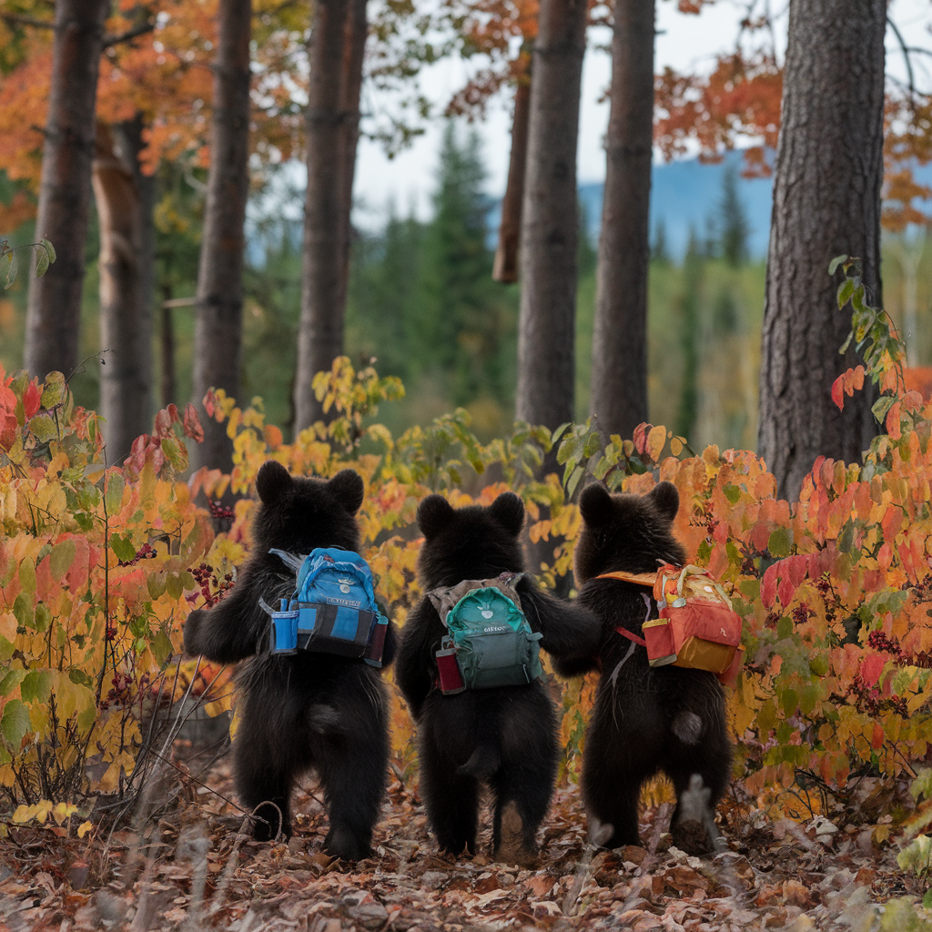 Детская сказка на ночь, про трёх медвежат.
