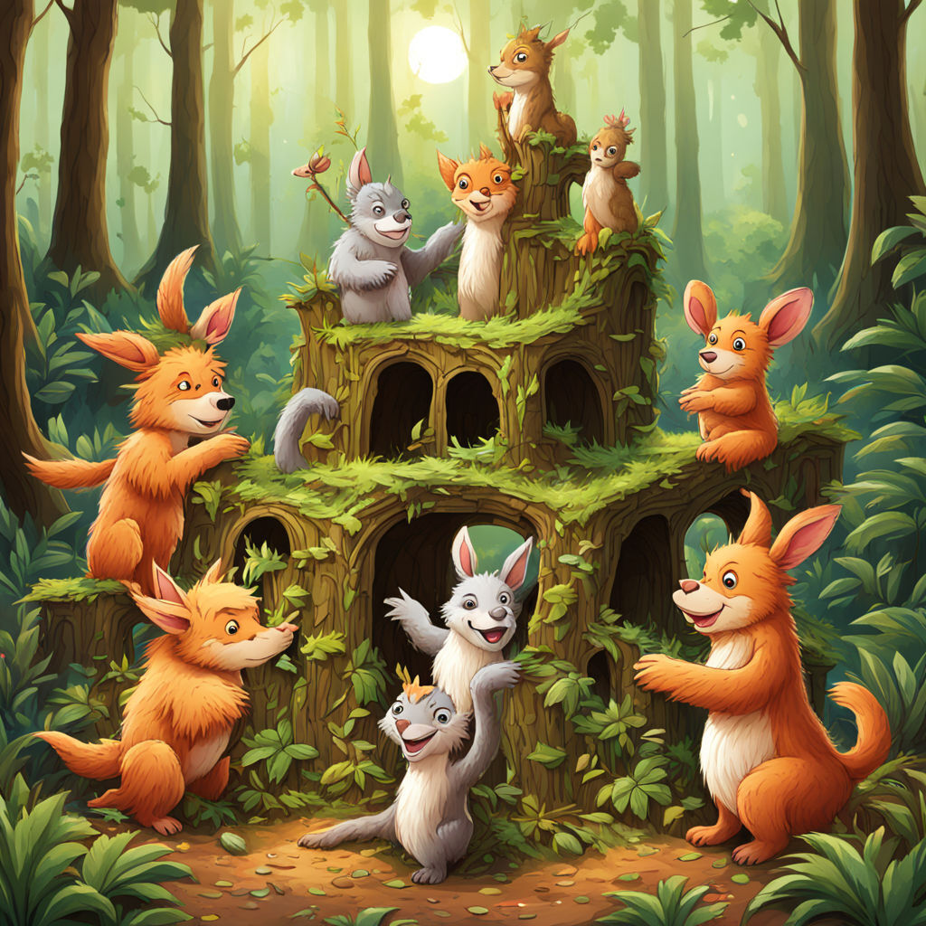 Детская сказка на ночь, про трёх медвежат.