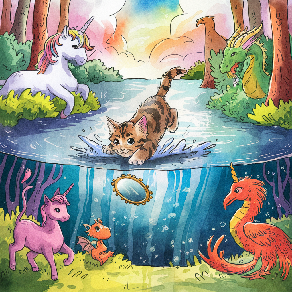 Сказка на ночь, про умного котёнка Ваську.