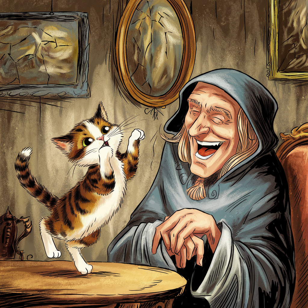 Сказка на ночь, про умного котёнка Ваську.