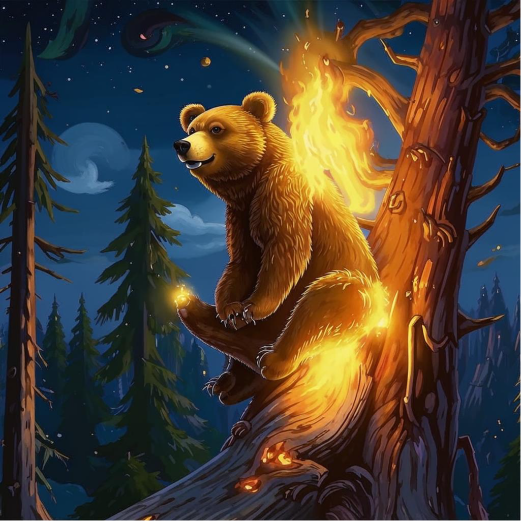 Детская сказка на ночь, о трёх медведях.