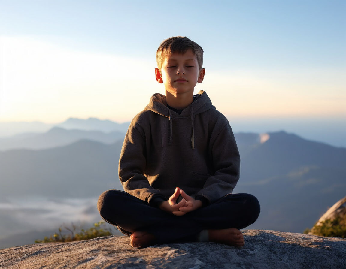 Медитация на вершине горы