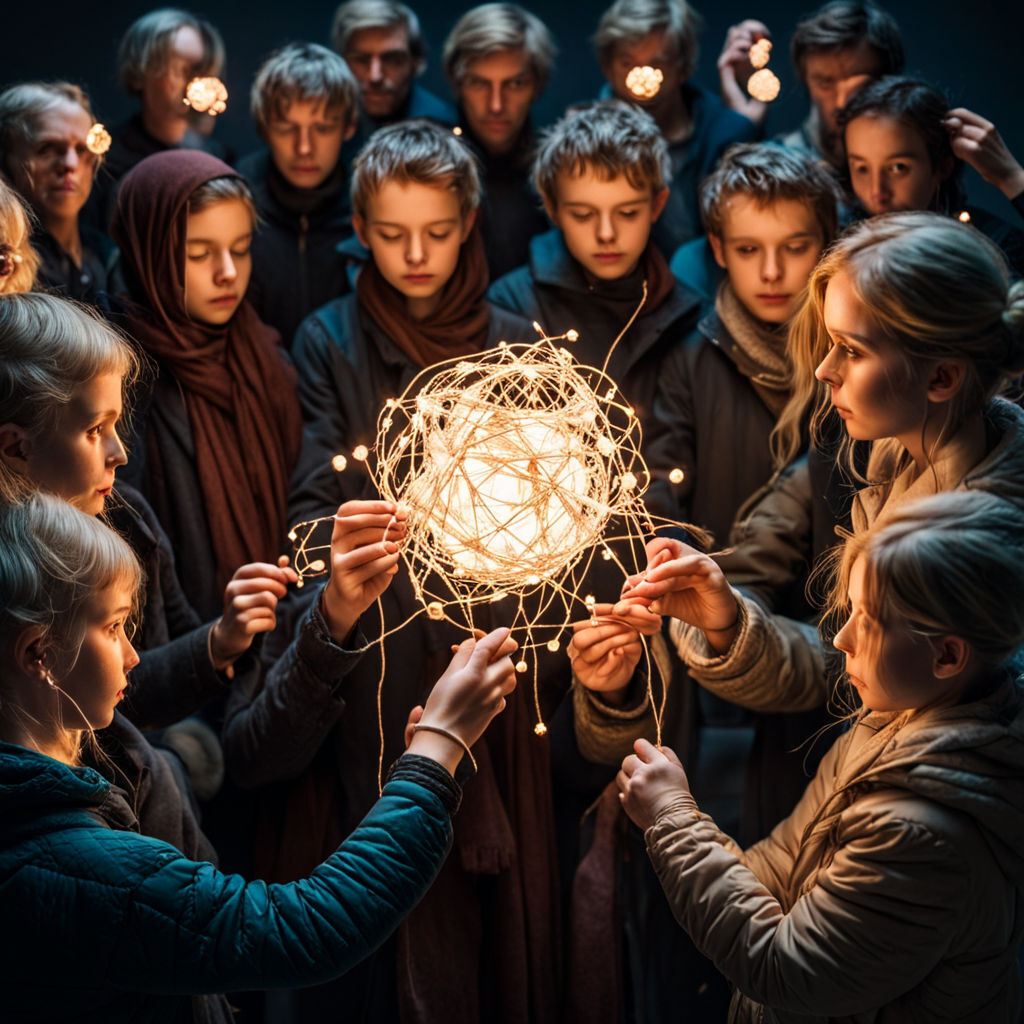 Детская сказка на ночь, о новых приключениях волшебного клубка бабушки Марфы.