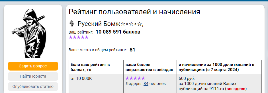 🔥⚡👀 Мои достижения на платформе 9111 на сегодня