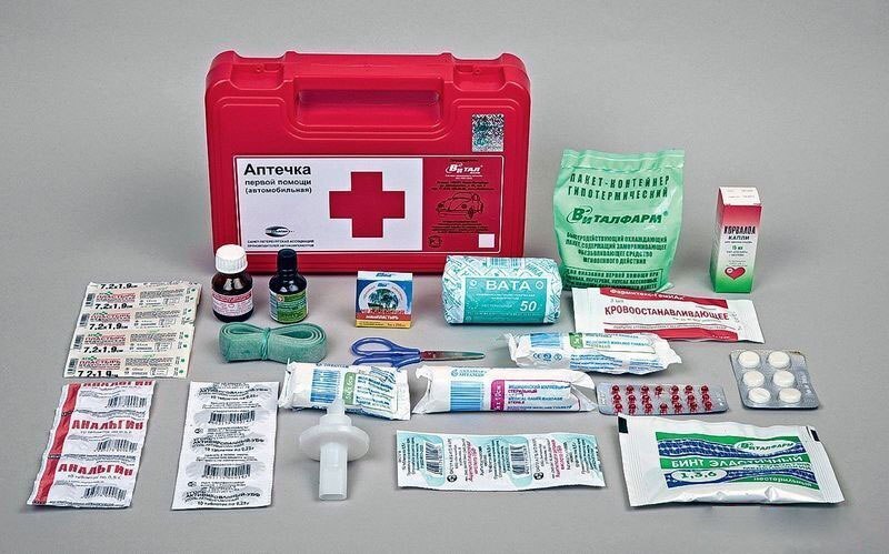 Состав автомобильной аптечки с 1 сентября 2024 года