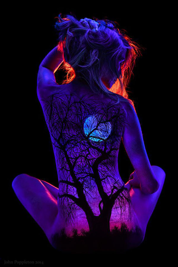 Боди арт Джон Попплтон