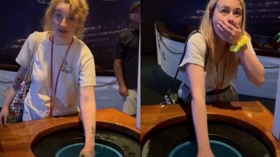 Музей Титаника позволяет посетителям почувствовать, насколько холодной была вода в трагическую ночь затопления корабля