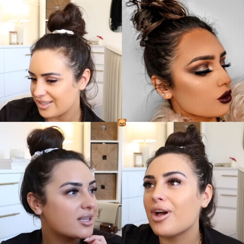 Эми-Роуз Уокер Пучок Причёски Небрежный Тёмный