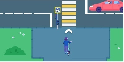 На электросамокате как получить 10 баллов в олимпиаде учи.ру Безопасные дороги