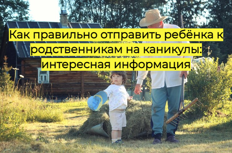 Как правильно отправить ребёнка к родственникам на каникулы: интересная информация