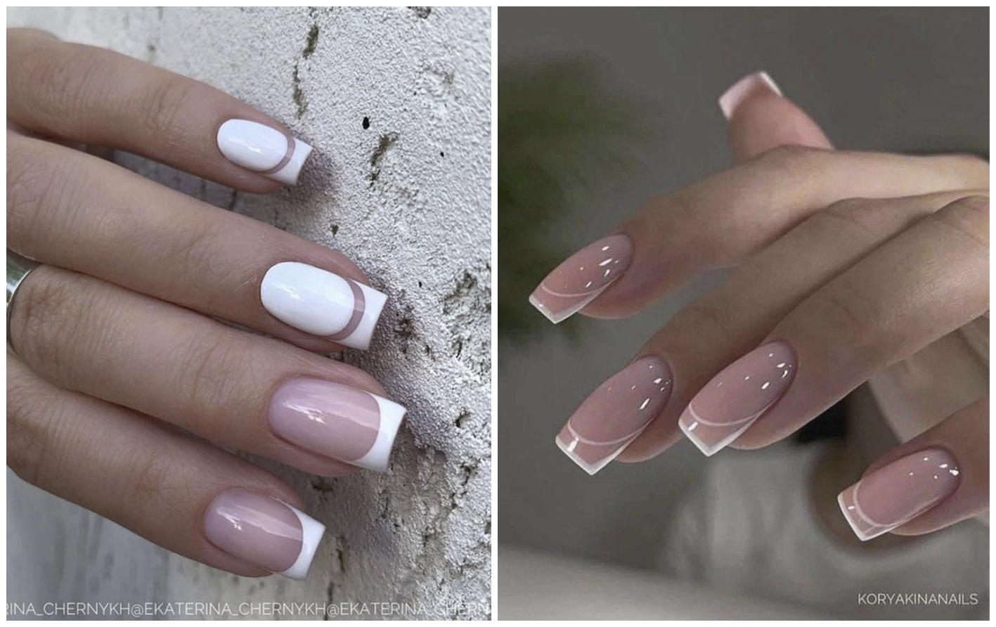 Французский маникюр в моде: +40 идей от классики до необычного исполнения