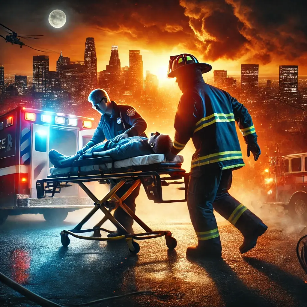 Спасение в условиях стресса:Как э́кстренные службы работают вместе.