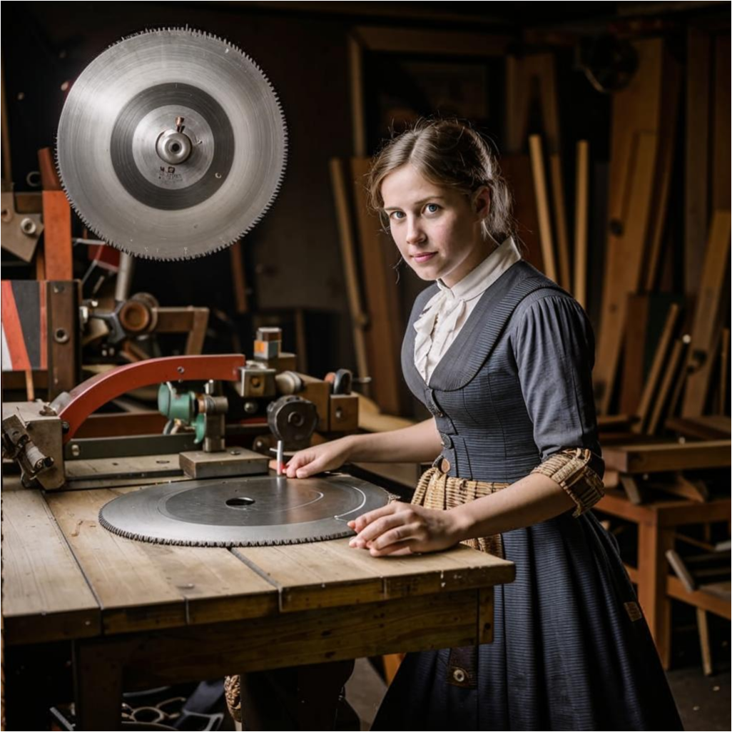 Табита Бэббит и её изобретение циркулярной пилы. Вклад в развитие деревообрабатывающей промышленности.