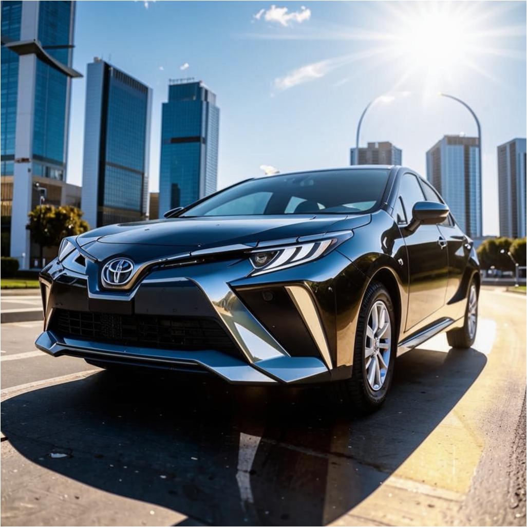 Тойота представила краску которая сама заживляет царапины.