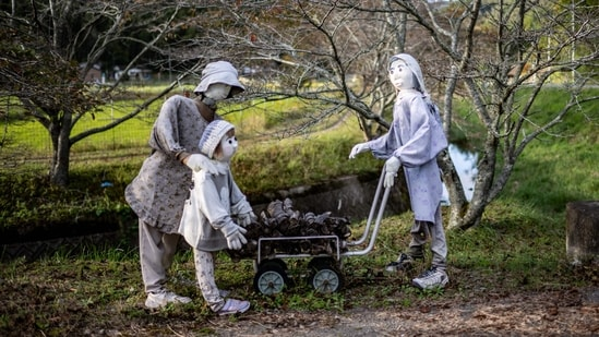 Манекены в японской деревне вместо молодых людей. Вот причина