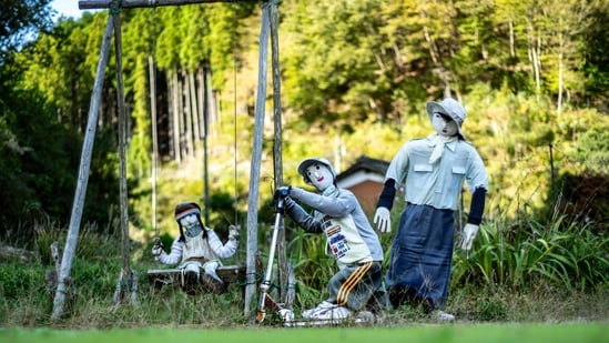 Манекены в японской деревне вместо молодых людей. Вот причина