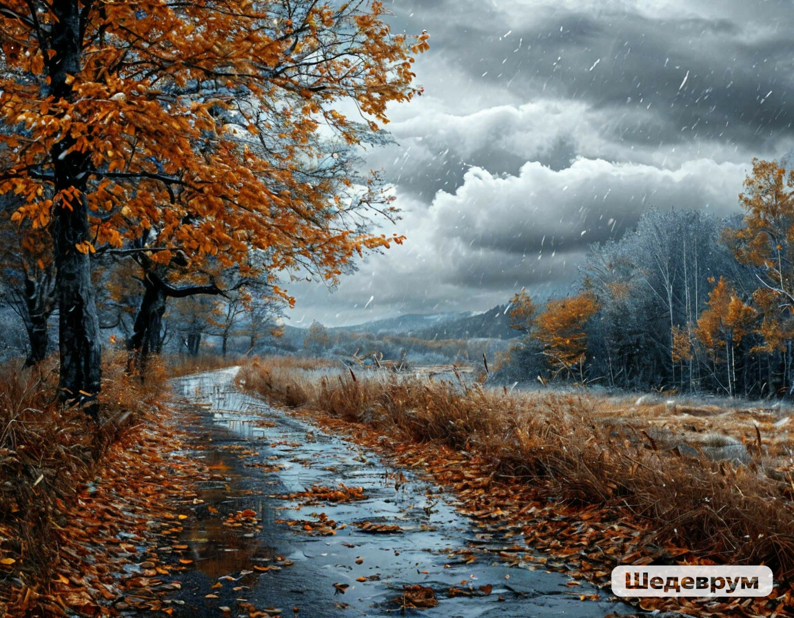 Ни зима, ни осень. Чёрно-белое время года — ноябрь. Холодно. Время имбирного чая с мёдом, шоколада и тёплого пледа...