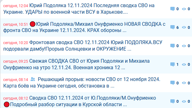 Исключаем сводки СВО из поисковых систем Яндекс и Google